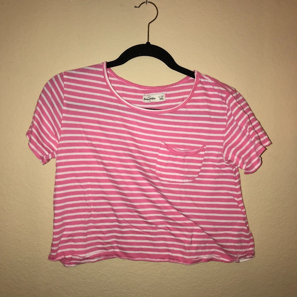 Abercrombie Kids Pink Crop Top